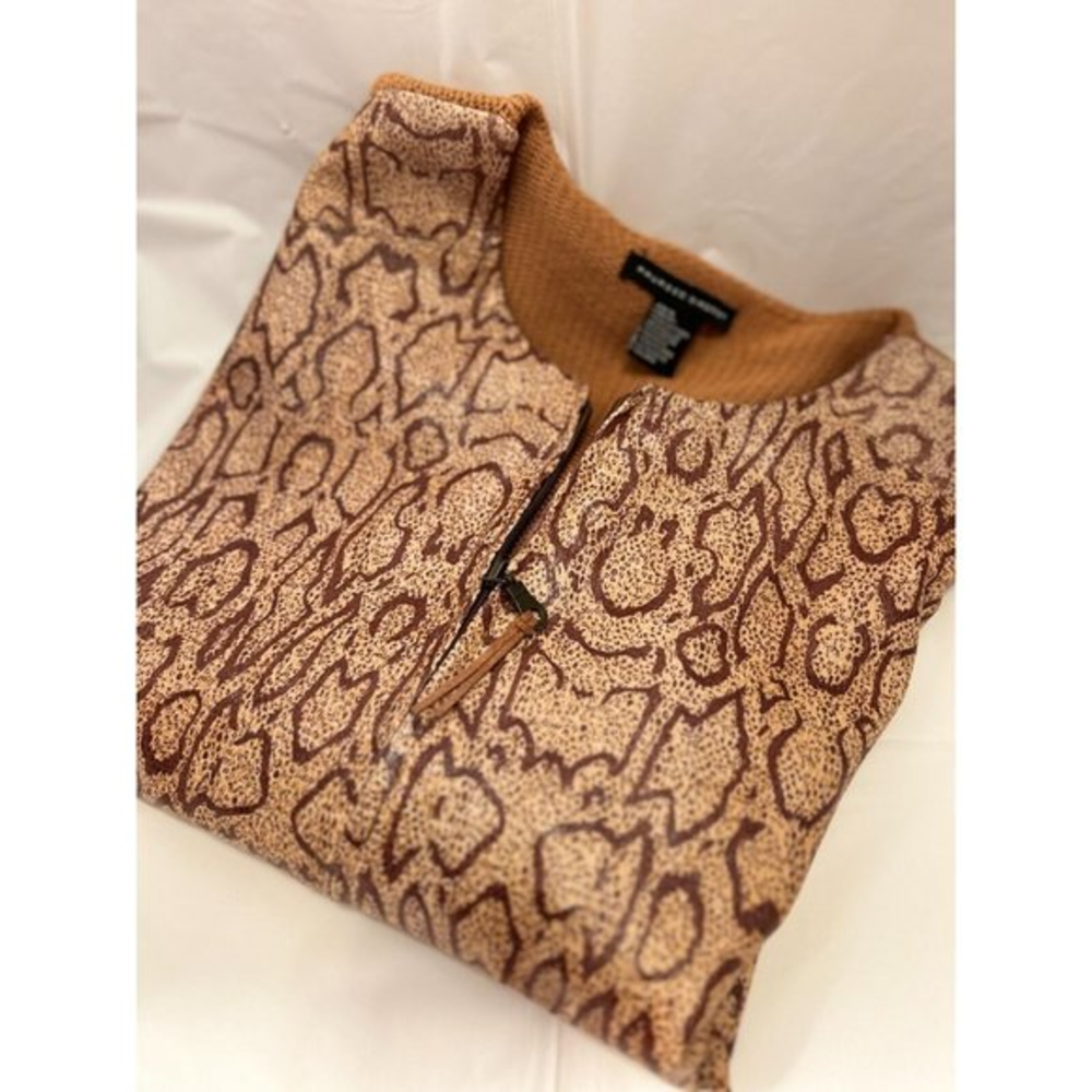 Maurices Sasson Jacket, womens XL snakeskin animal print full zip front leather‎